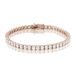 8ct Diamond Tennis Bracelet In 18ct Rose Gold